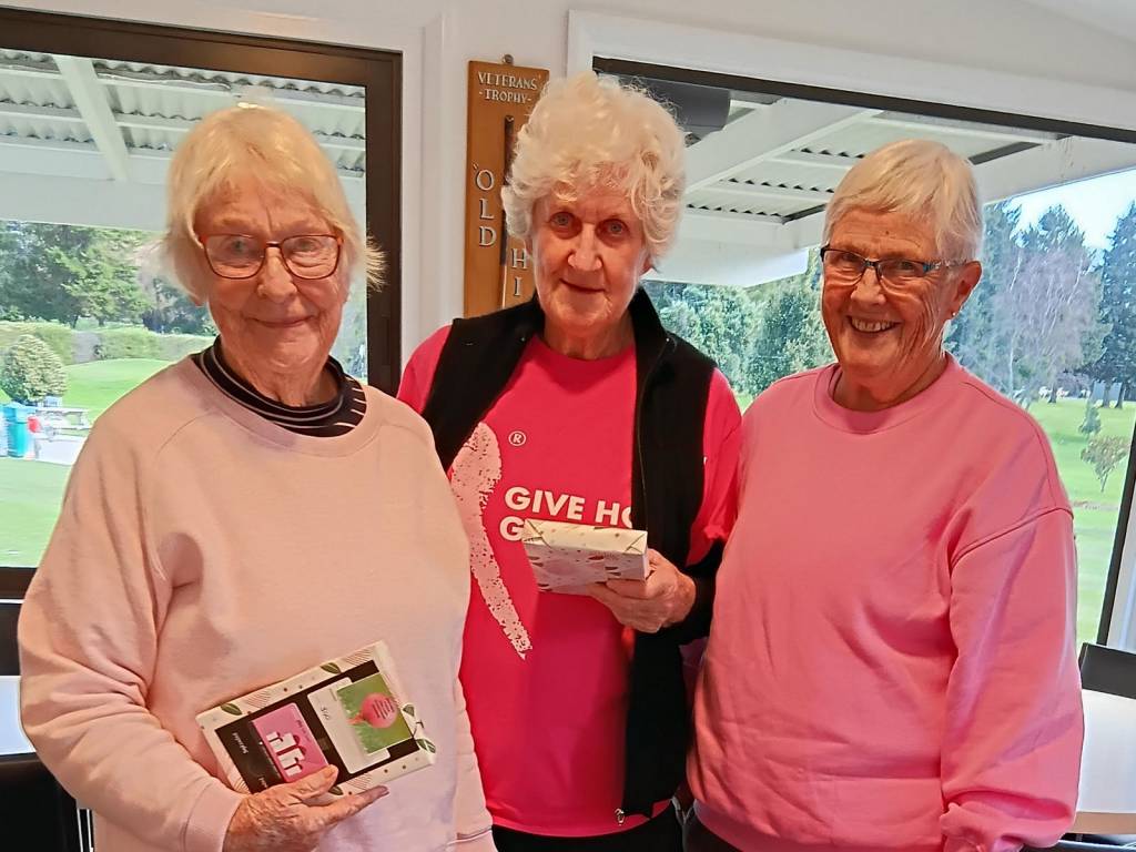 9 Hole District Pink Ladies winners Helen, Kay and Lyn 18 June '26