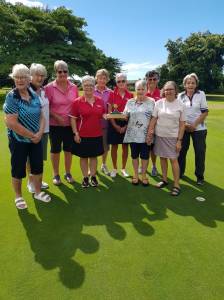 Winners are Grinners! 9 Hole Ladies winning team for Bev Bradley Challenge.